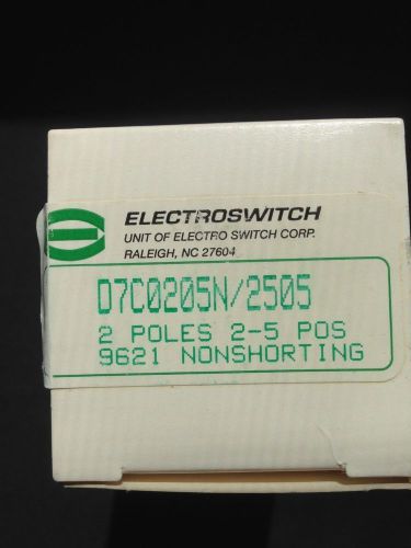 Electroswitch D7C0205N Switch, Rotary