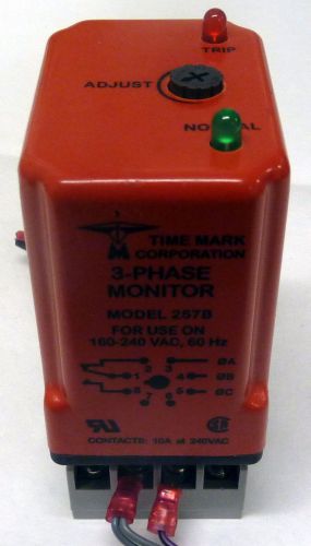 TIME MARK CORPORATION 3-PHASE MONITOR MODEL 257B FOR 160-240VAC 60HZ