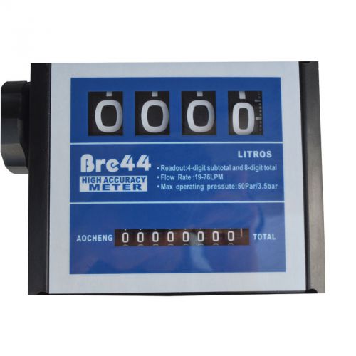 4 digital diesel fuel oil flow meter counter high accuracy 1% 1inch professional for sale
