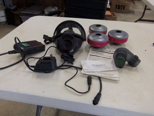 MSA Respirator ENTIRE System Mask with OptimAir MM 2K + Extra Filters