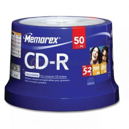 Memorex 50 Pack CD-R 80 50 Spindle - BRAND NEW/SEALED