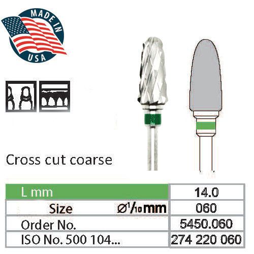 Wilson USA Tungsten Carbide Cutter HP Drill Bit Dental Coarse Large Cone
