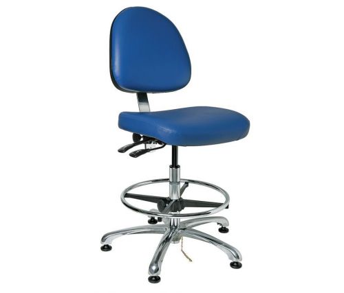 Esd task chair, royal blue ,bevco, 9351m royal vinyl *pa* for sale