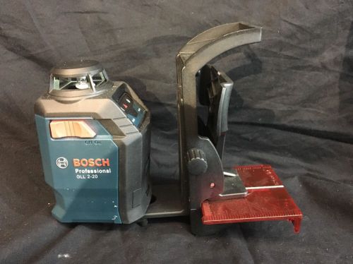 Bosch gll 2-20 360-degree self-leveling and cross laser with positioning device for sale