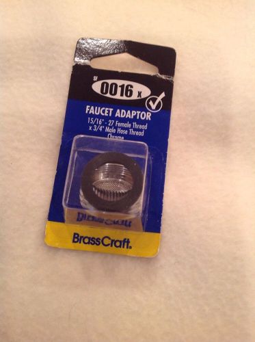 Brass Craft Service Parts SF0016X 15/16&#034; Chrome Adapter - Quantity 1