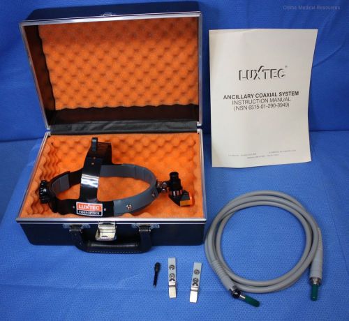 Luxtec Minilux Fiber Optic Surgical Headlight Light Cable ACMI Port Adj Spot New