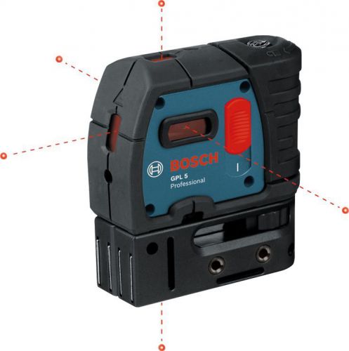 Bosch gpl5r 5 point self leveling alignment laser level gpl 5 r brand new sealed for sale