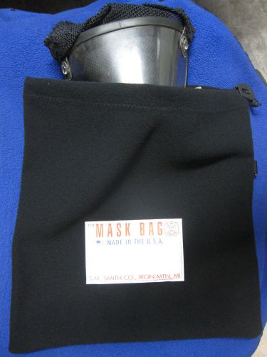 S.M. Smith Co. SCBA Mask Bag, MB1-100, Heavy Fleece, W/drawcord.