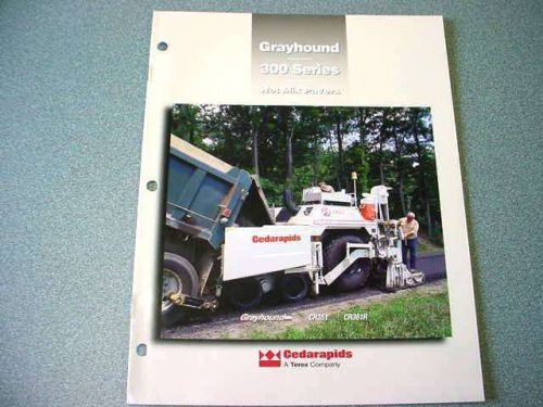 Cedarapids Grayhound 300 Series Hot Mix Pavers Brochure