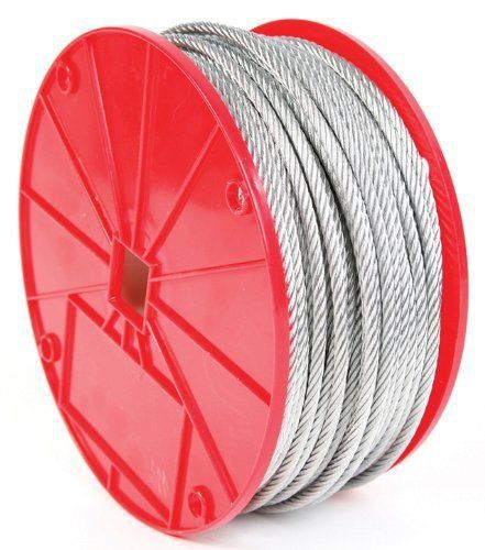 Koch 003162 Cable, 7 by 19 Construction, Trade Size 3/16 by 250 Feet, Galvanized