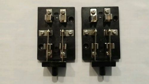 Two 2&#034; Long 0.5 A 200 V DC Double Pole Double Throw (DPDT) Electrical Switches