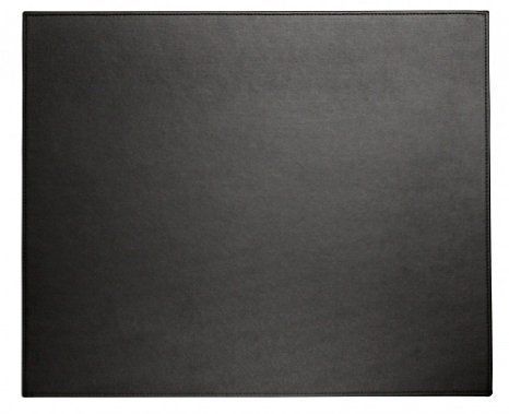 Dacasso Colors Faux Leather Table Mat17 by 14-InchMidnight Black  - New FREE SHI