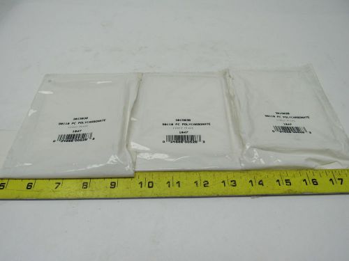 3015038 90110 Polycarbonate90x110x5mm Cover Plate Lot of 3 NEW!