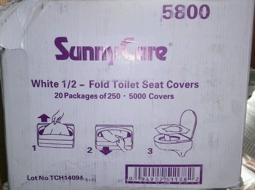 White 1/2- Fold Seat Covers