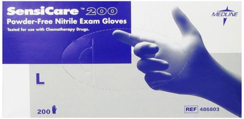 Medline Sensicare 200 Non-Sterile Powder-Free Latex-Free Nitrile Exam Gloves ...