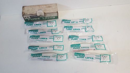 BOX OF (10) NEW OLD STOCK! CHANCE FUSE LINKS SFA23