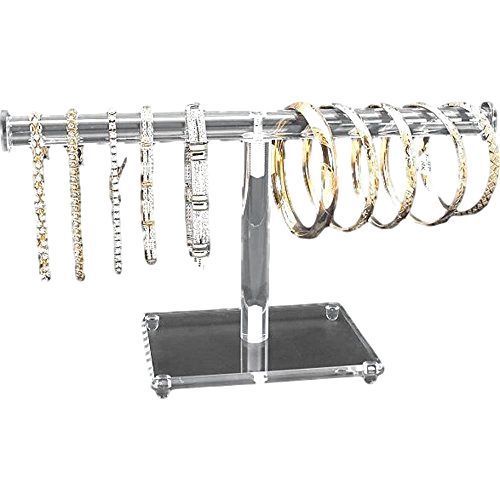 T Bar Rack Stand Holder Hanger Organizer Bracelet Watch Jewelry Display Storage