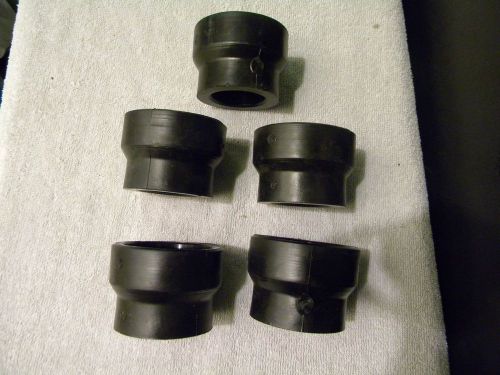 Lot of 5....socket fusion reducing coupling 2&#034; ips x 1-1/4&#034; ips black for sale