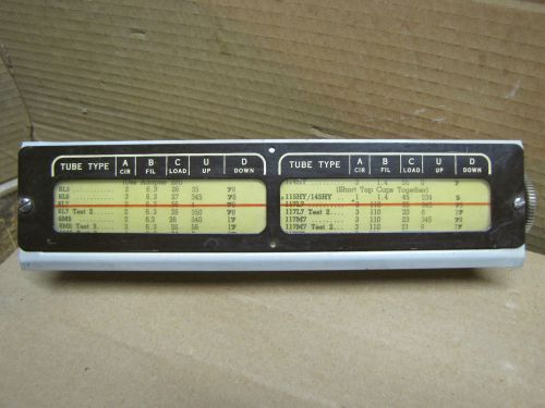 Roller chart assembly fortriplet 3480 tube tester clean and in good operation for sale