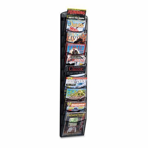 Safco mesh literature rack, 10 compartments, black (saf5579bl) for sale