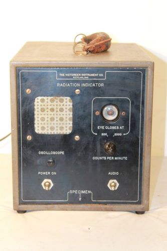 Military Vintage Geiger Counter Fluke Victoreen Oscilloscope Radiation indicator