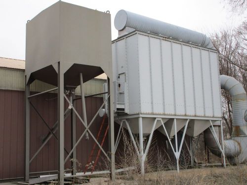 Clemco Dust Collector with a 30 ton sand hopper
