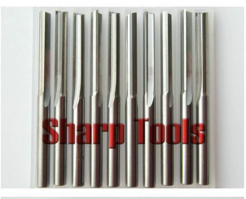 10pcs 4*25mm two straight flutes CNC router bits PVC, acryl, plywood