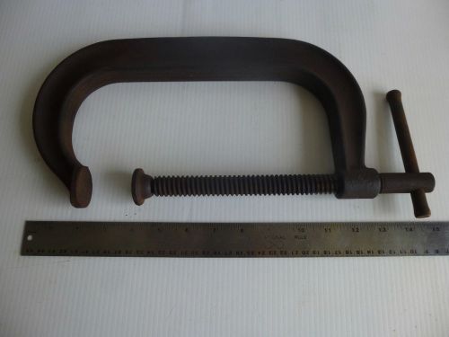 J.h.williams no 408 deep throat c clamp 8 1/4&#034; opening drop forged usa~(lot a) for sale