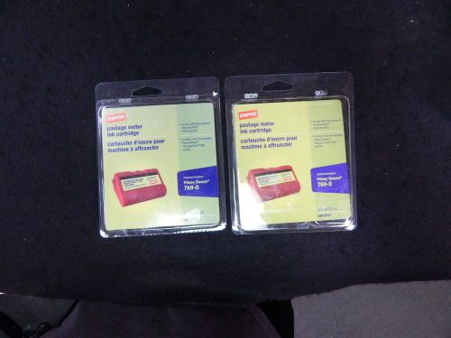 LOT OF 2 BRAND NEW STAPLES POSTAGE METER INK CARTRIDGE SIP-E700