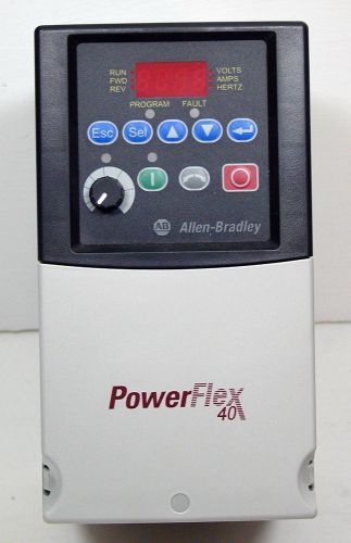 Allen bradley powerflex 40 vfd 22b-d4p0n104 2hp 1.5kw 480vac 3phase for sale