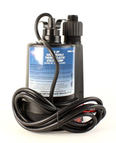 SUPERIOR PUMP 91250 1/4 HP Thermoplastic Submersible Utility Pump