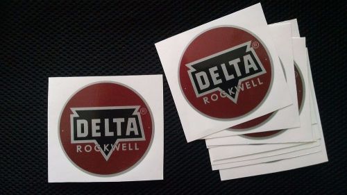 DELTA ROCKWELL DECAL  -  for vintage Delta machinery - badge, nameplate, or tag