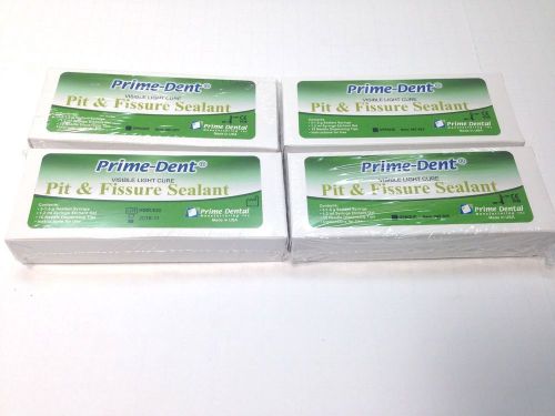 Prime dental visible light cure pit and fissure sealant kit resin bond opaque -4 for sale