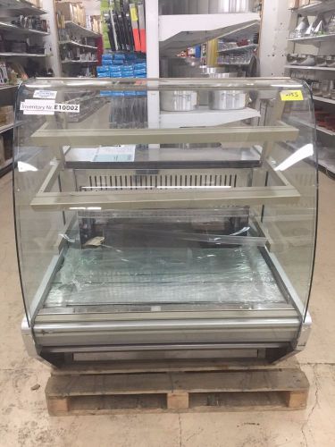 48&#034; Curved Glass Drop In Refrigerated Countertop Display Cabinet