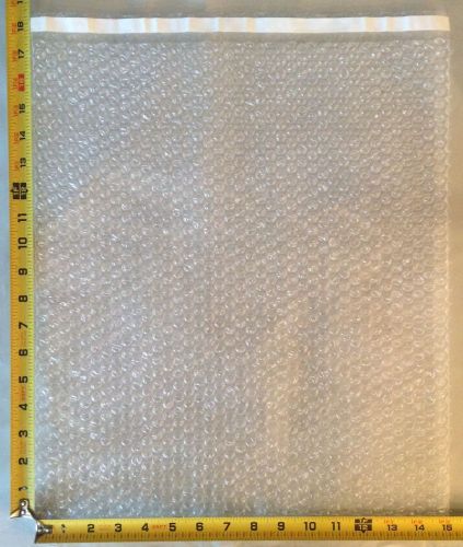 15 15x17.5 Clear Protective Self-Sealing Bubble Out Pouches / Bubble Bags