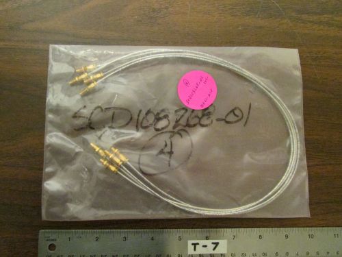 Set of 4 RG-405 20GHz Coax Jumpers SMC Screw-On NOS