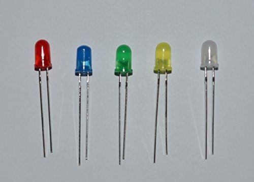 E-Projects A-0006-B01 Diffused LEDs, 5 mm, 5 Color Assorted (Pack of 125)