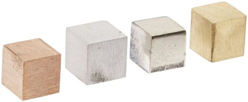 Ajax Scientific 4 Piece Cube Density Metal Set 10 millimeters Sized