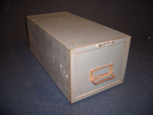 Vintage Steelmaster Desktop 3x5 Card File  Drawer Cabinet