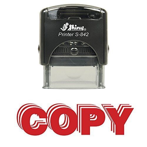 Pacific Stamp and Sign Copy Self-inking Office Rubber Stamp - Copy Stacked