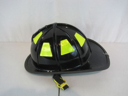Cairns Firefighter Black Helmet Turnout Bunker Gear Model 1010 (H536)