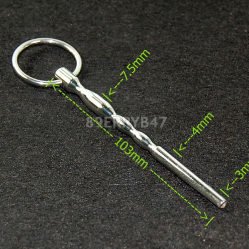 Urethral Sounds For BEGINNER Male Stainless Steel Plug Through-hole Dilator NEW