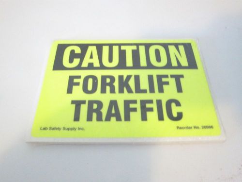 New Pack Of 20 Caution Forklift Traffic 3.5&#034; x 5&#034; 20986 Labels Sticker Decal