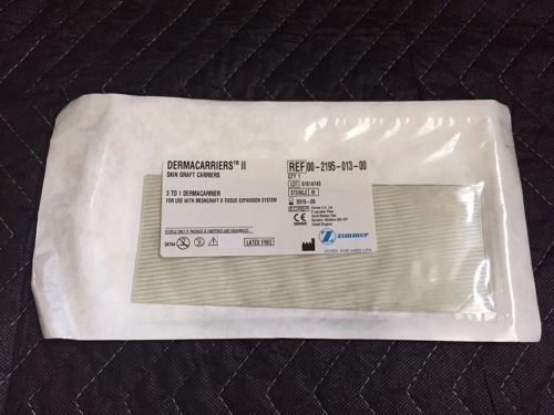 Re: 00-2195-013-00 Zimmer Dermacarriers II Skin Graft Carriers 3 to 1