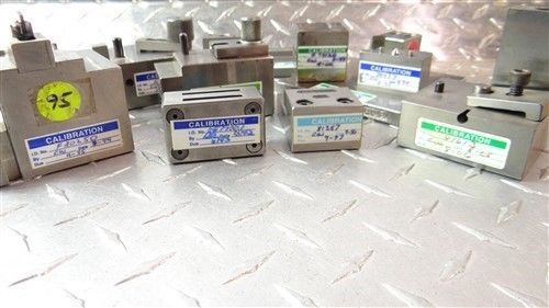 Big lot of assorted machinists calibrated gage blocks &amp; fixtures for sale