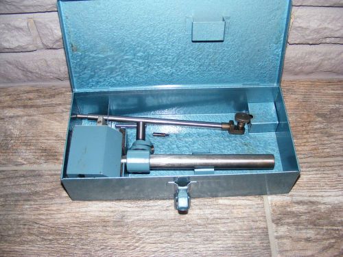 Vintage brown &amp; sharpe magnetic base, upright, &amp; holding rod for sale