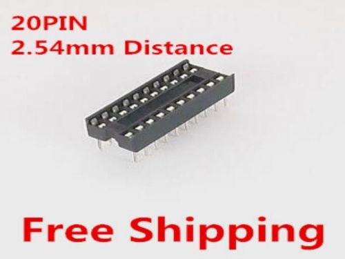 10X DIP 2.54mm Distance 20PIN IC Socket PIC Socket MCU Socket IC Base Slot
