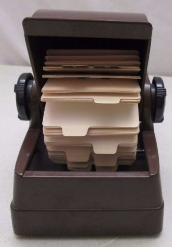 Vintage Zephyr American Corp. Plastic Rolodex Modern Industrial Office Small