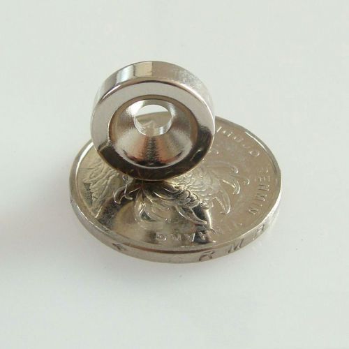 20pc n50 round countersunk ring magnets 12mm x 4mm hole 4mm rare earth neodymium for sale