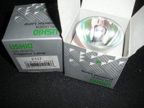 2 New Ushio ENZ Bulbs Lamps Halogen Projection Lamp Bulb 30 Volt 50 Watt JCR30V
